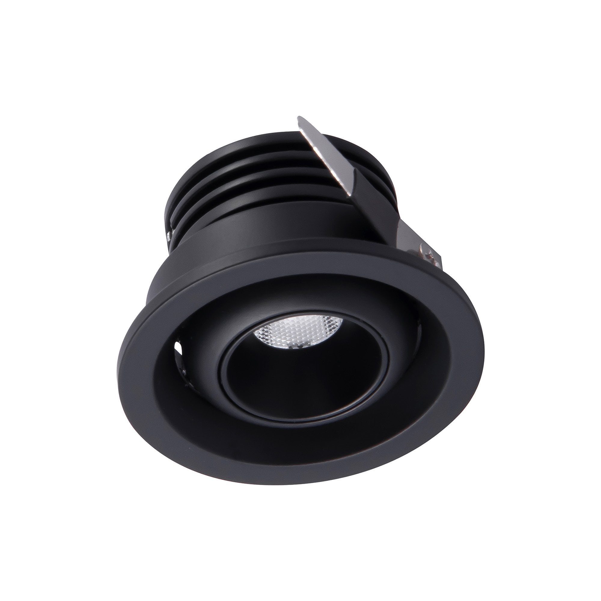 M7828 Neptuno Recessed Spotlight Mini Swivel 3W LED Black