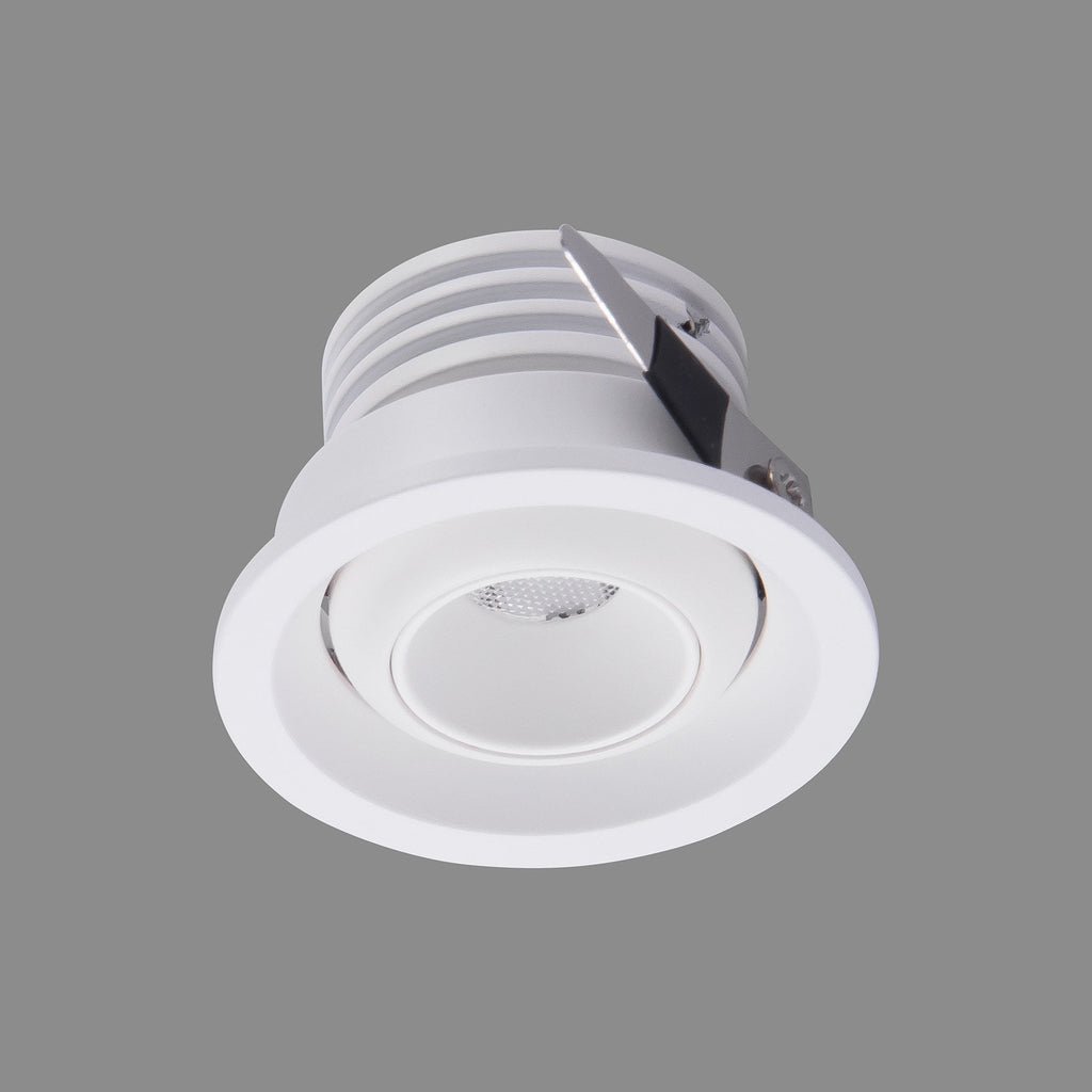 M7827 Neptuno Recessed Spotlight Mini Swivel 3W LED White