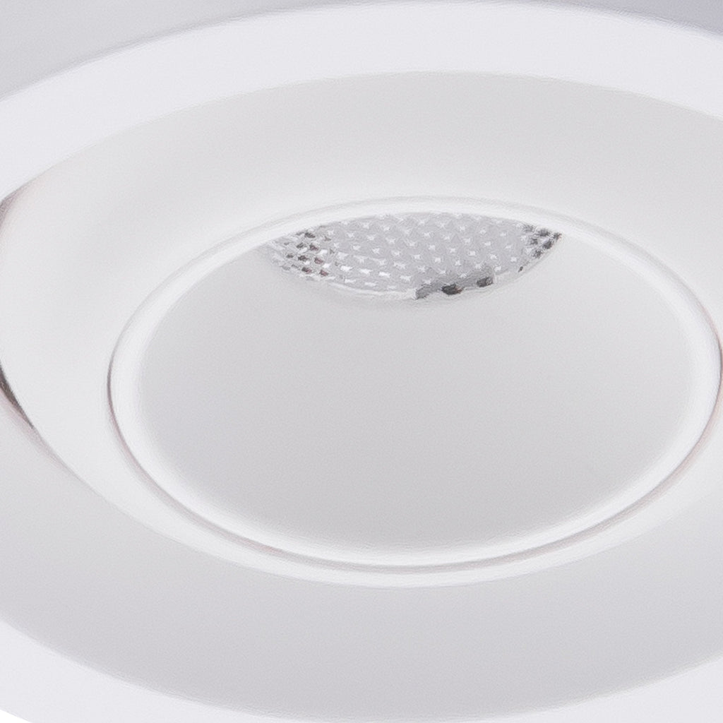 M7827 Neptuno Recessed Spotlight Mini Swivel 3W LED White