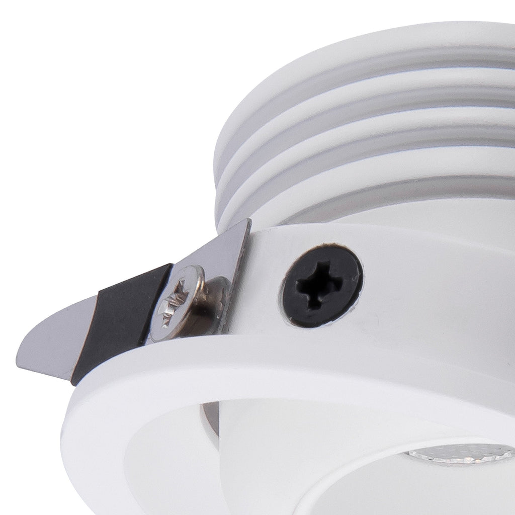 M7451 Neptuno Recessed Spotlight Mini Swivel 3W LED White