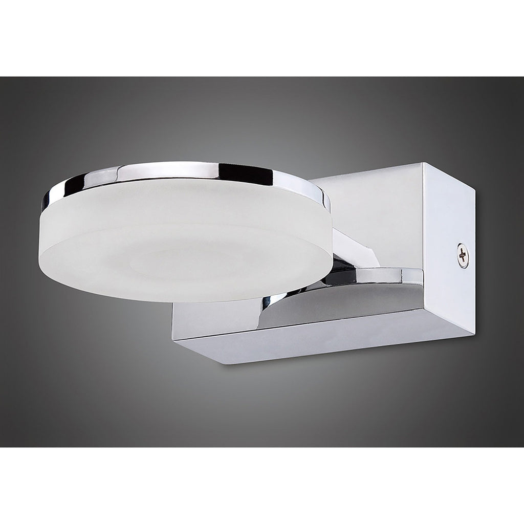 M8190/1 Nimbus Wall Lamp 1 Light 5W LED Polished Chrome/Frosted Acrylic