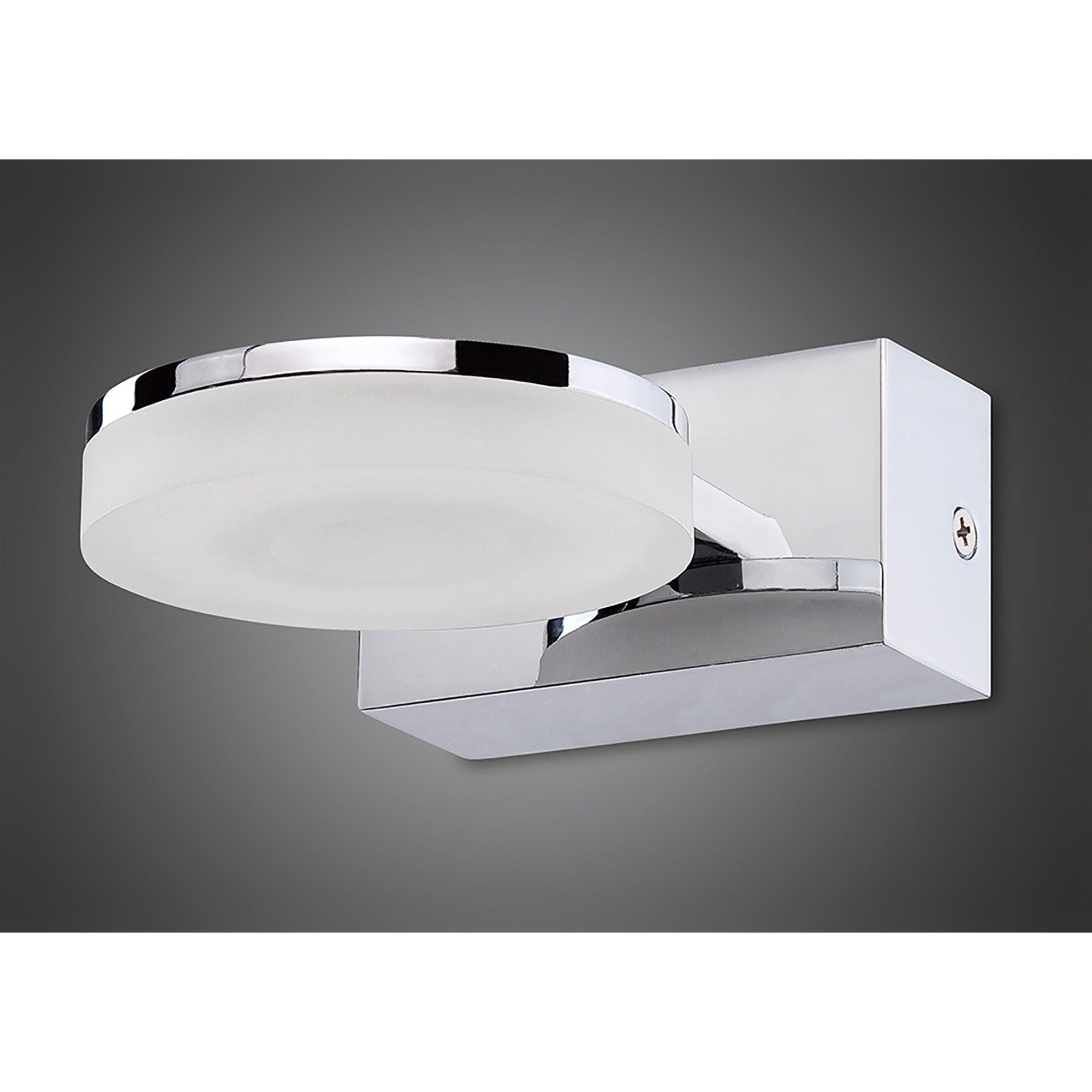 M8190/1 Nimbus Wall Lamp 1 Light 5W LED Polished Chrome/Frosted Acrylic