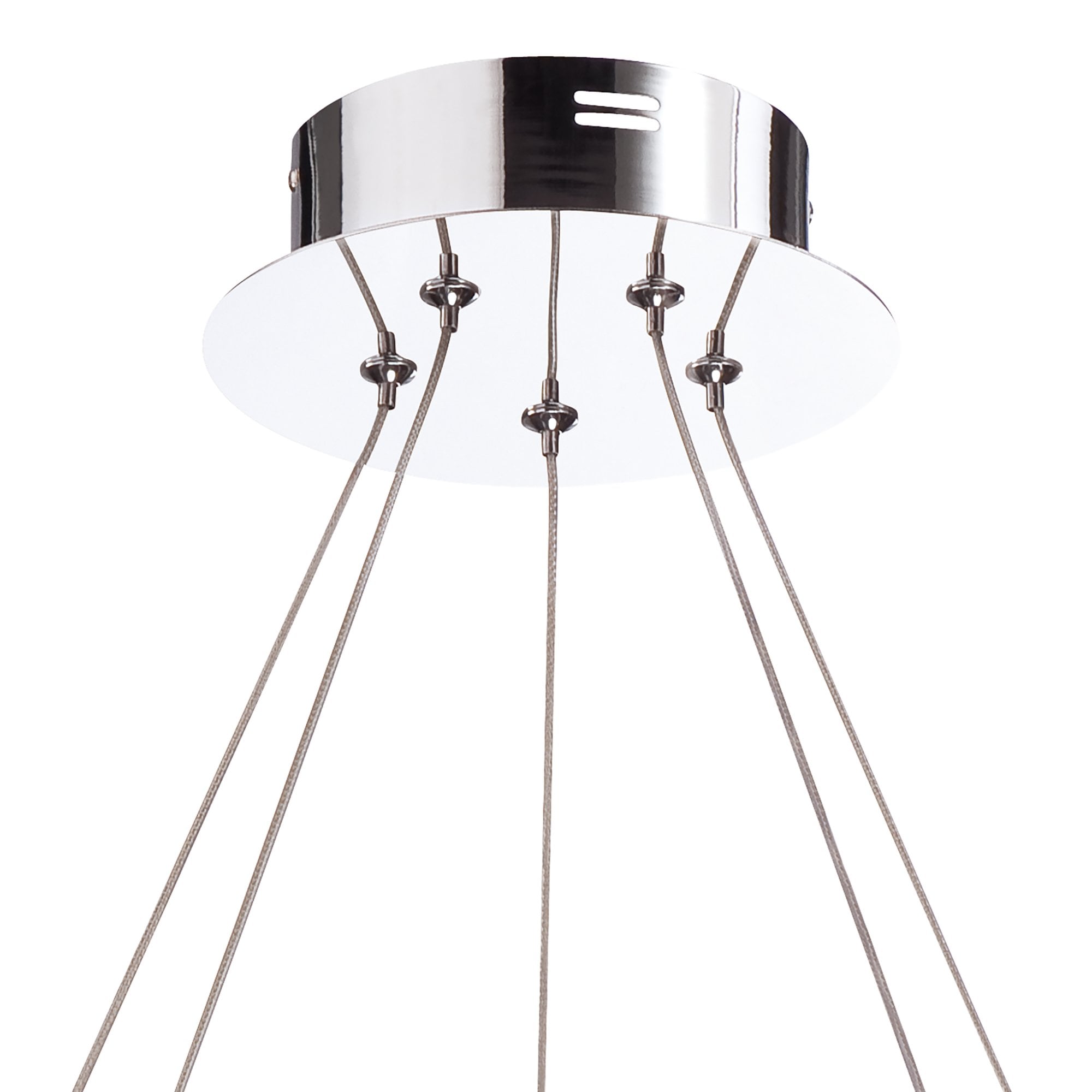 M8197/1 Nimbus Pendant 5 Light 25W LED Polished Chrome/Frosted Acrylic