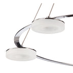 M8197/1 Nimbus Pendant 5 Light 25W LED Polished Chrome/Frosted Acrylic