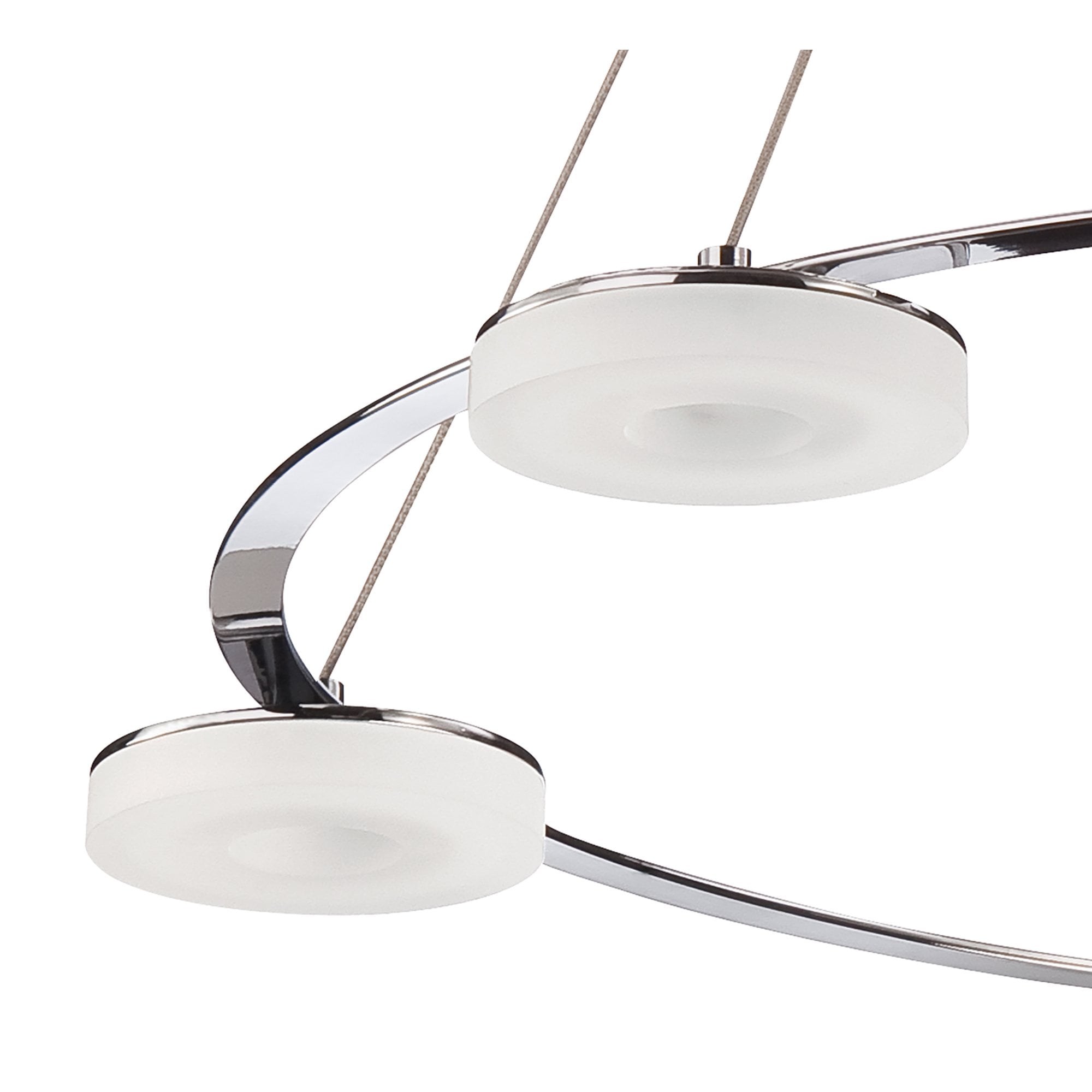 M8197/1 Nimbus Pendant 5 Light 25W LED Polished Chrome/Frosted Acrylic