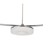 M8197/1 Nimbus Pendant 5 Light 25W LED Polished Chrome/Frosted Acrylic