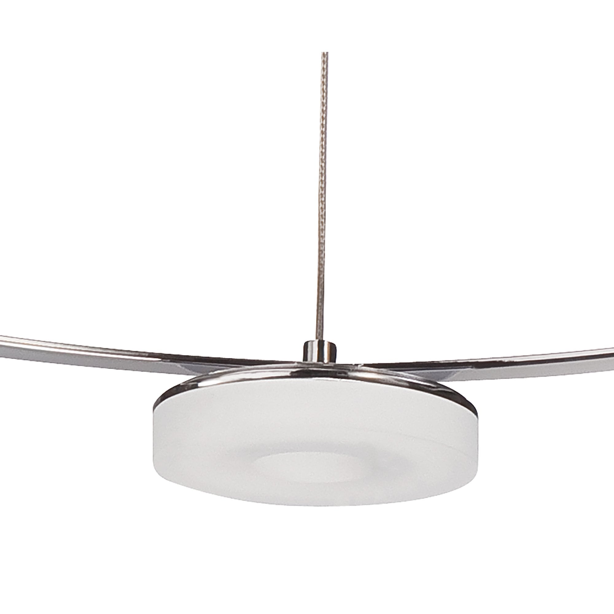 M8197/1 Nimbus Pendant 5 Light 25W LED Polished Chrome/Frosted Acrylic