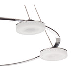 M8197/1 Nimbus Pendant 5 Light 25W LED Polished Chrome/Frosted Acrylic