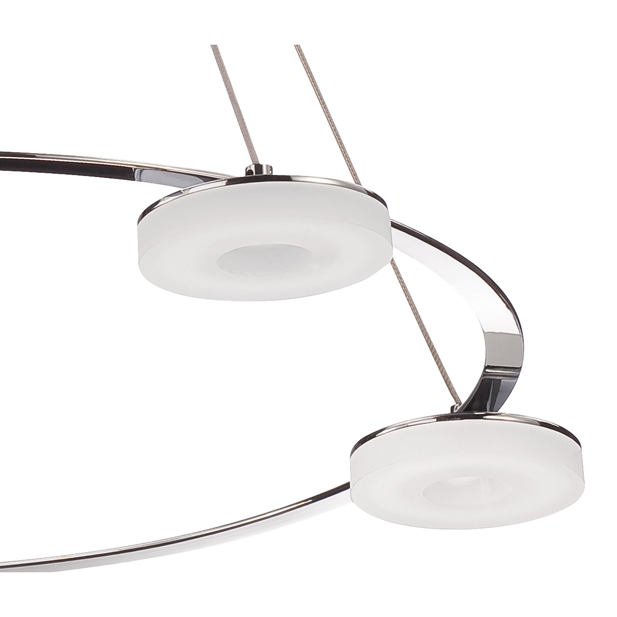 M8197/1 Nimbus Pendant 5 Light 25W LED Polished Chrome/Frosted Acrylic