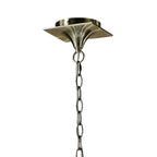 M1921/BS Ninette Linear Pendant 2 Arm 4 Light E14 Black Shades Antique Brass