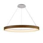 M8015 Niseko Ring Pendant 90cm 66W LED Remote Control Wood