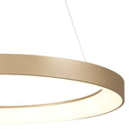 M7756 Niseko Ring Pendant 90cm 66W LED Remote Control Gold