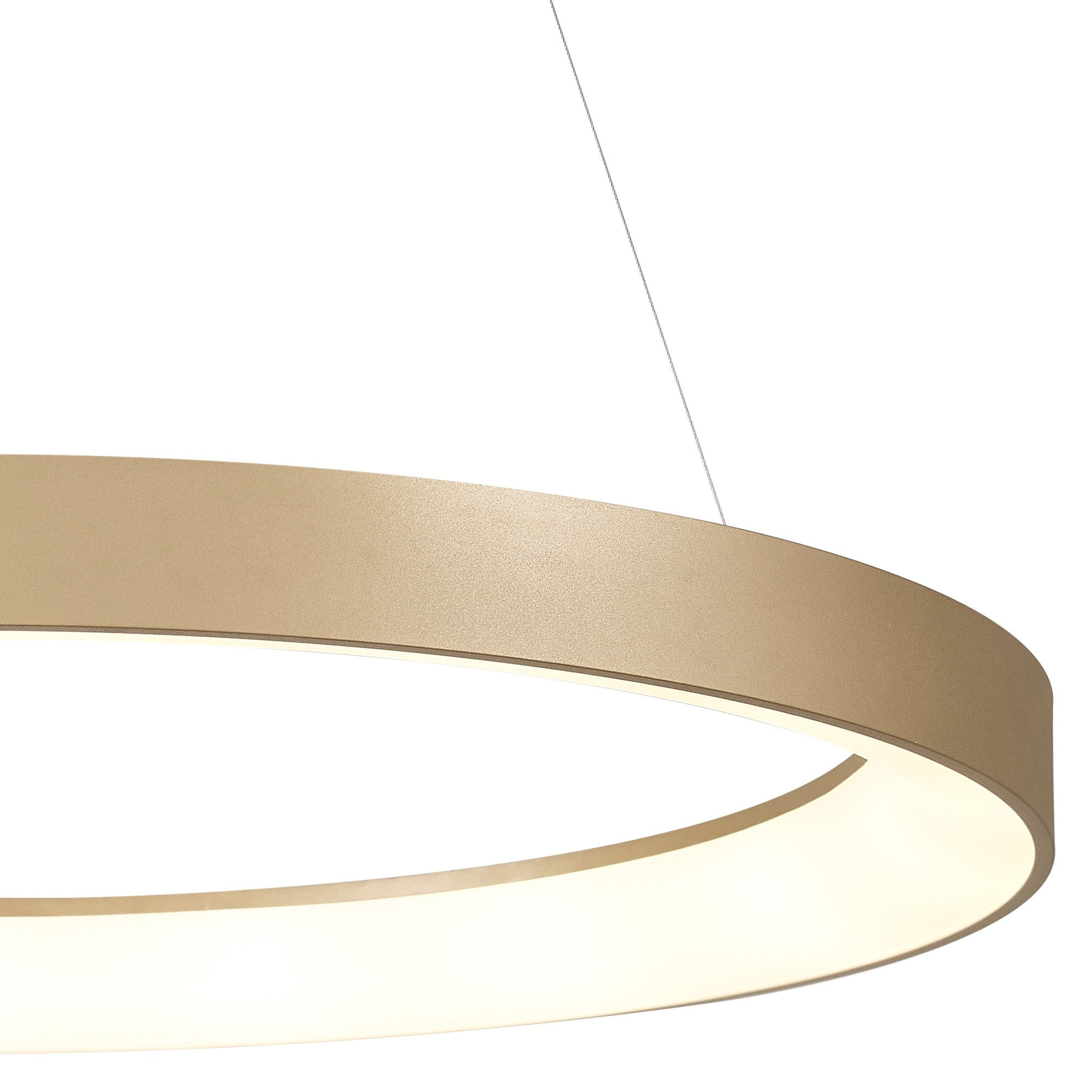 M7756 Niseko Ring Pendant 90cm 66W LED Remote Control Gold
