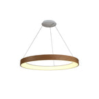 M8016 Niseko Ring Pendant 65cm 50W LED Remote Control Wood