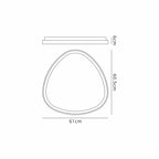 M8057 Niseko Triangular Ceiling 61cm 48W LED Black