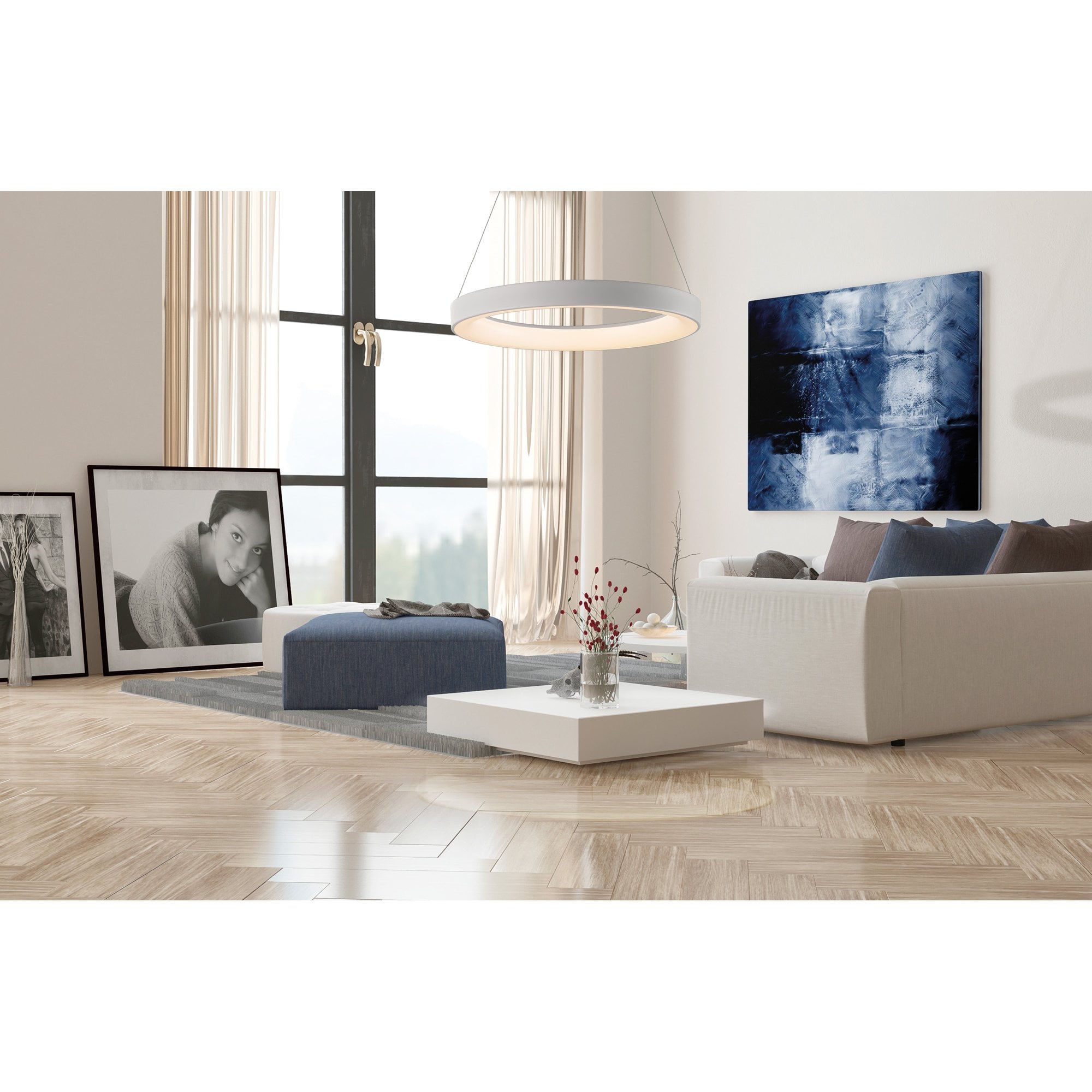 M8053 Niseko Triangular Ceiling 42cm 35W LED Black