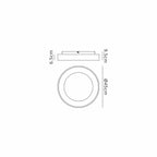 M8033 Niseko Ring Ceiling 45cm 30W LED Wood