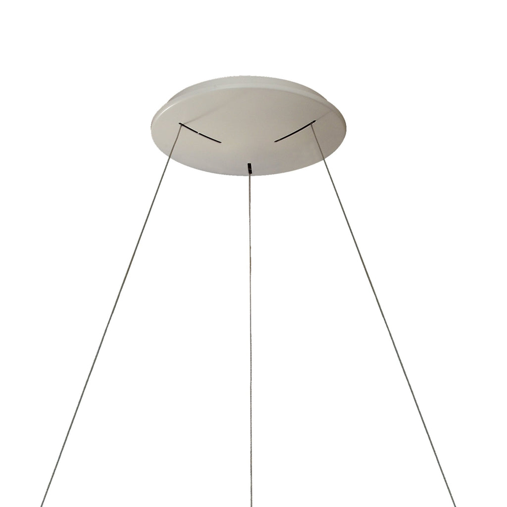 M7751 Niseko Ring Pendant 65cm 50W LED Remote Control White