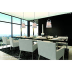 M4968 Nordica Floor Lamp E27 Black Shade Black/Polished Chrome