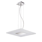 M8120/1 Notte Pendant 28W LED Square Polished Chrome/Frosted Acrylic