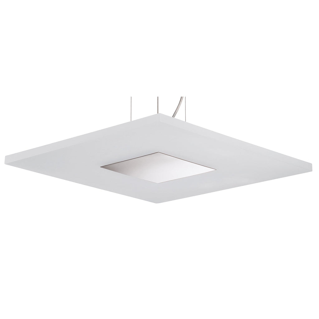 M8120/1 Notte Pendant 28W LED Square Polished Chrome/Frosted Acrylic