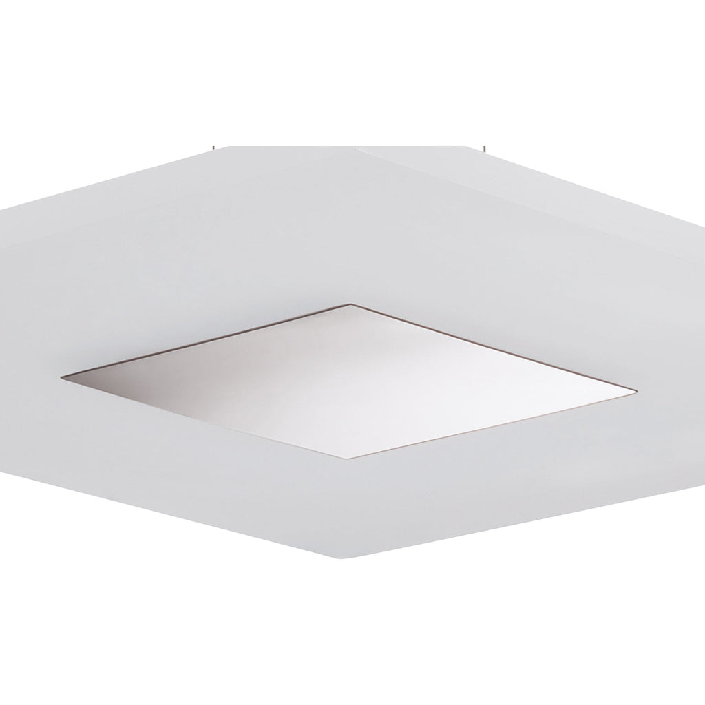 M8120/1 Notte Pendant 28W LED Square Polished Chrome/Frosted Acrylic