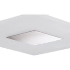 M8120/1 Notte Pendant 28W LED Square Polished Chrome/Frosted Acrylic