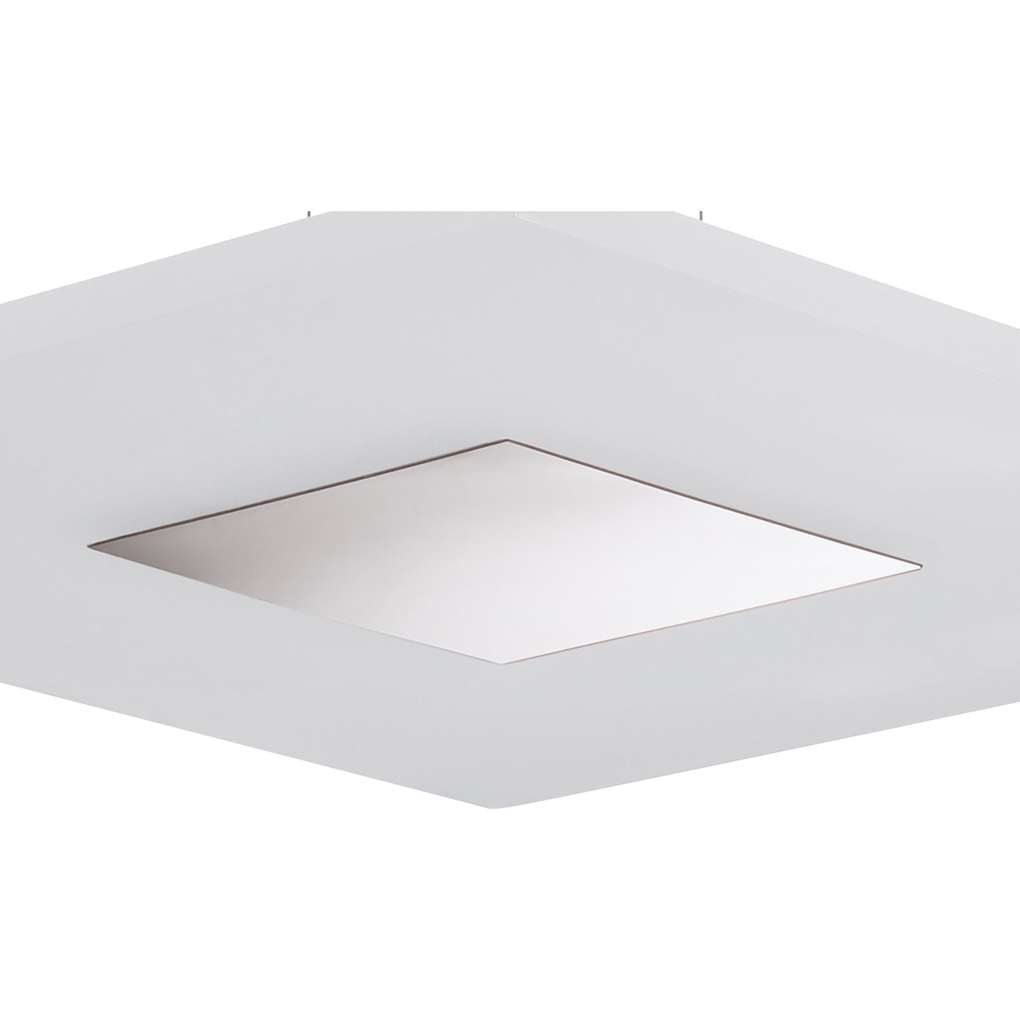 M8120/1 Notte Pendant 28W LED Square Polished Chrome/Frosted Acrylic