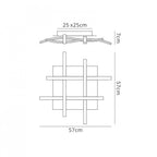 M6004K Nur Blanco Ceiling 34W LED Dimmable White/Frosted Acrylic