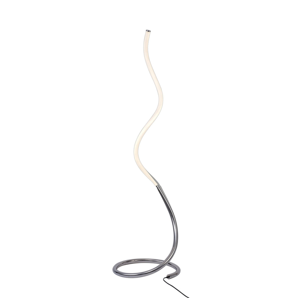 M6605 Nur II Floor Lamp 20W LED Dimmable Polished Chrome/Frosted Acrylic