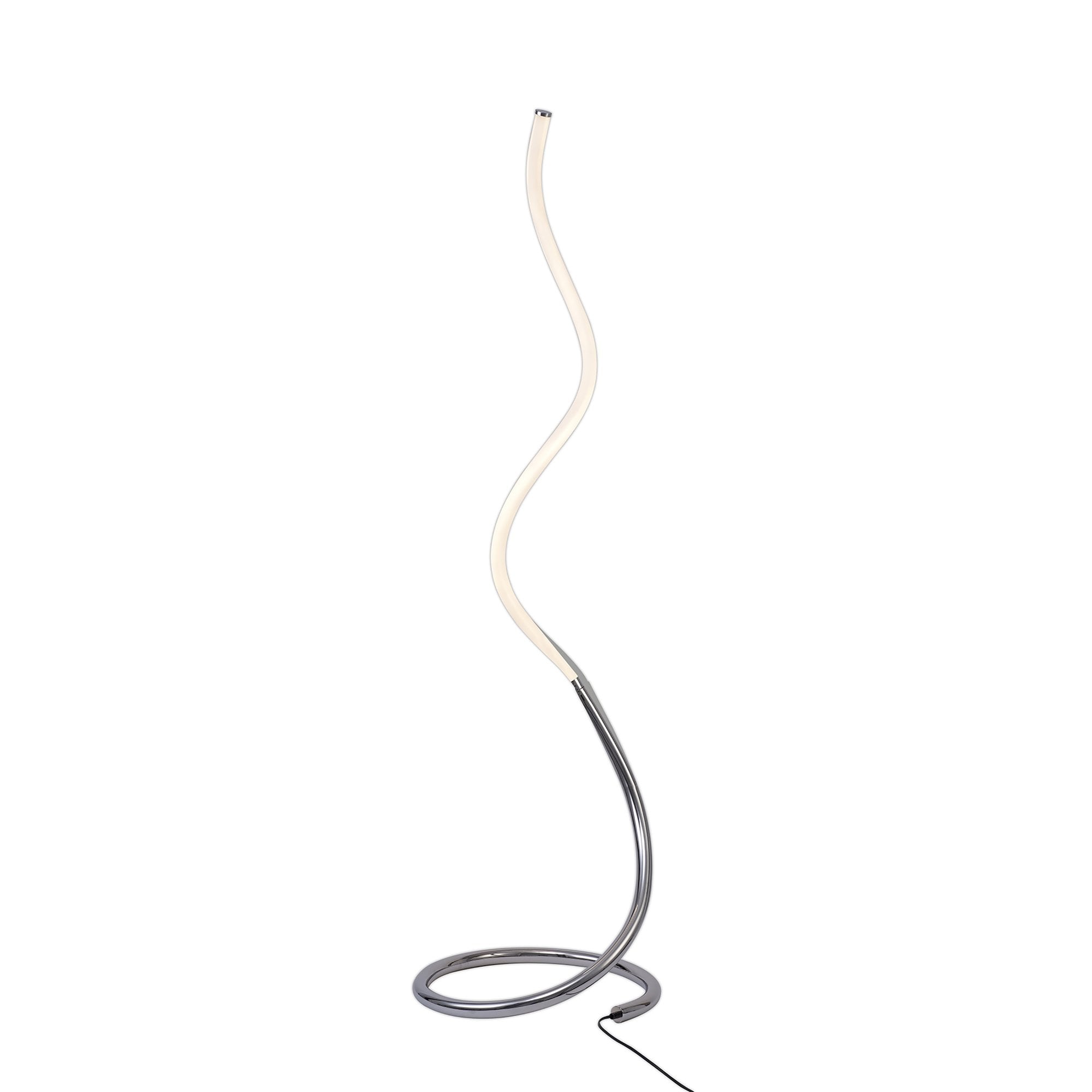 M6605 Nur II Floor Lamp 20W LED Dimmable Polished Chrome/Frosted Acrylic