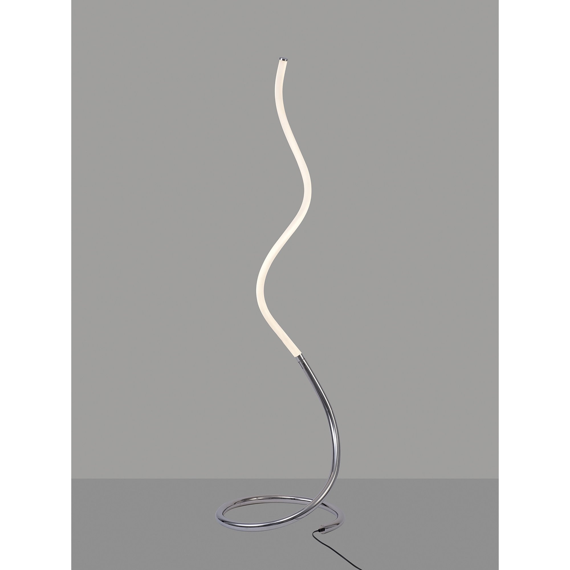 M6605 Nur II Floor Lamp 20W LED Dimmable Polished Chrome/Frosted Acrylic