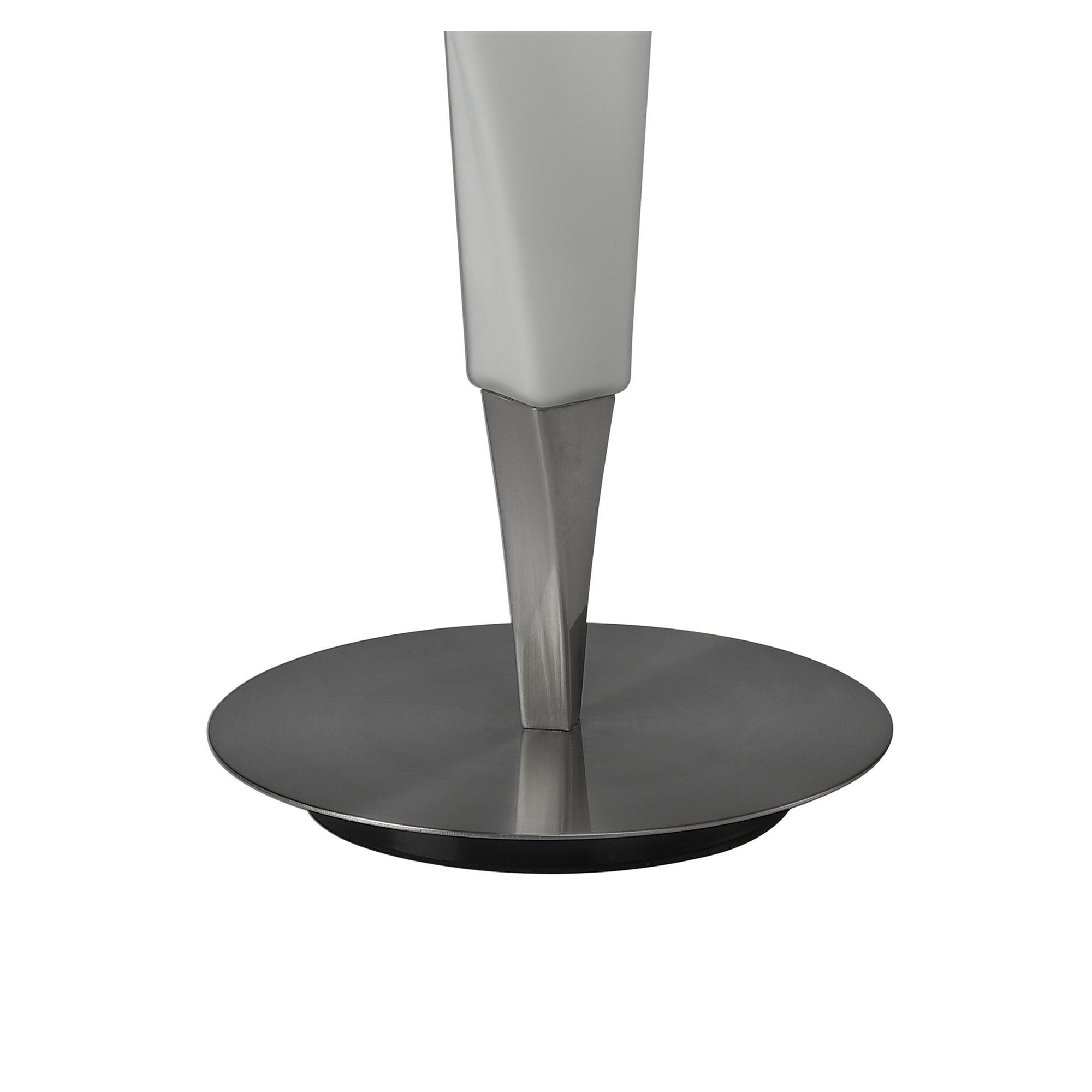 M3572 Neo Table Lamp 1 Light E27 Satin Nickel/Frosted White Glass