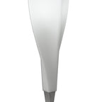 M3572 Neo Table Lamp 1 Light E27 Satin Nickel/Frosted White Glass