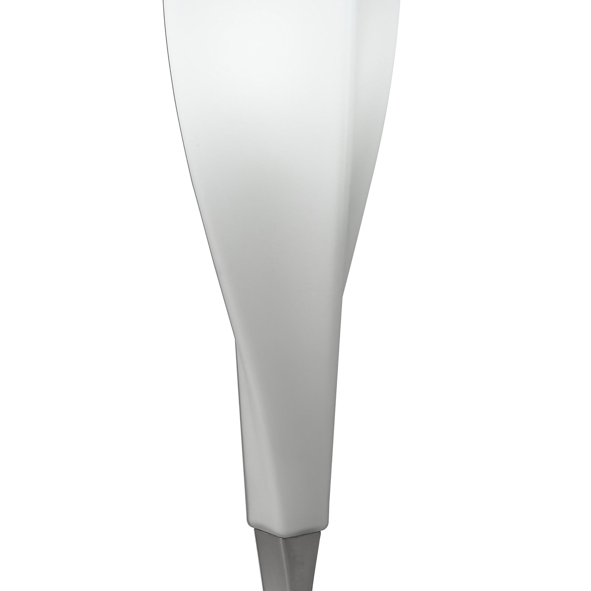 M3572 Neo Table Lamp 1 Light E27 Satin Nickel/Frosted White Glass