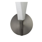 M3574/S Neo Wall Lamp Switched 1 Light E27 Satin Nickel/Frosted White Glass
