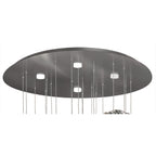 M5900 Nido Pendant 90cm Round 10 + 4 Lights 60W + 20W LED Chrome