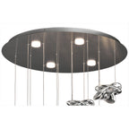 M5901 Nido Pendant 75cm Round 7 + 4 Lights 42W + 20W LED Chrome