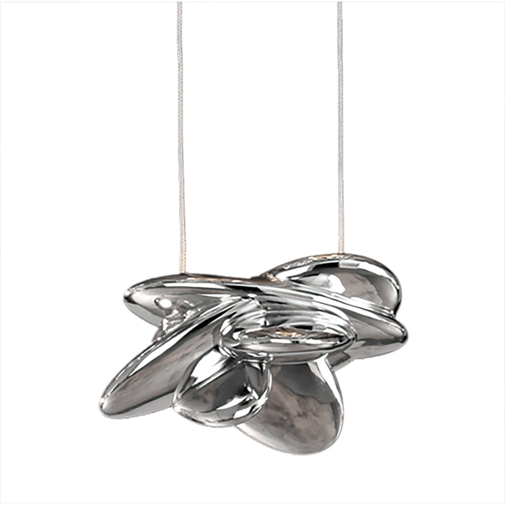 M5901 Nido Pendant 75cm Round 7 + 4 Lights 42W + 20W LED Chrome
