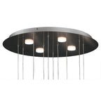M5902 Nido Pendant 62cm Round 5 + 4 Lights 30W + 20W LED Chrome