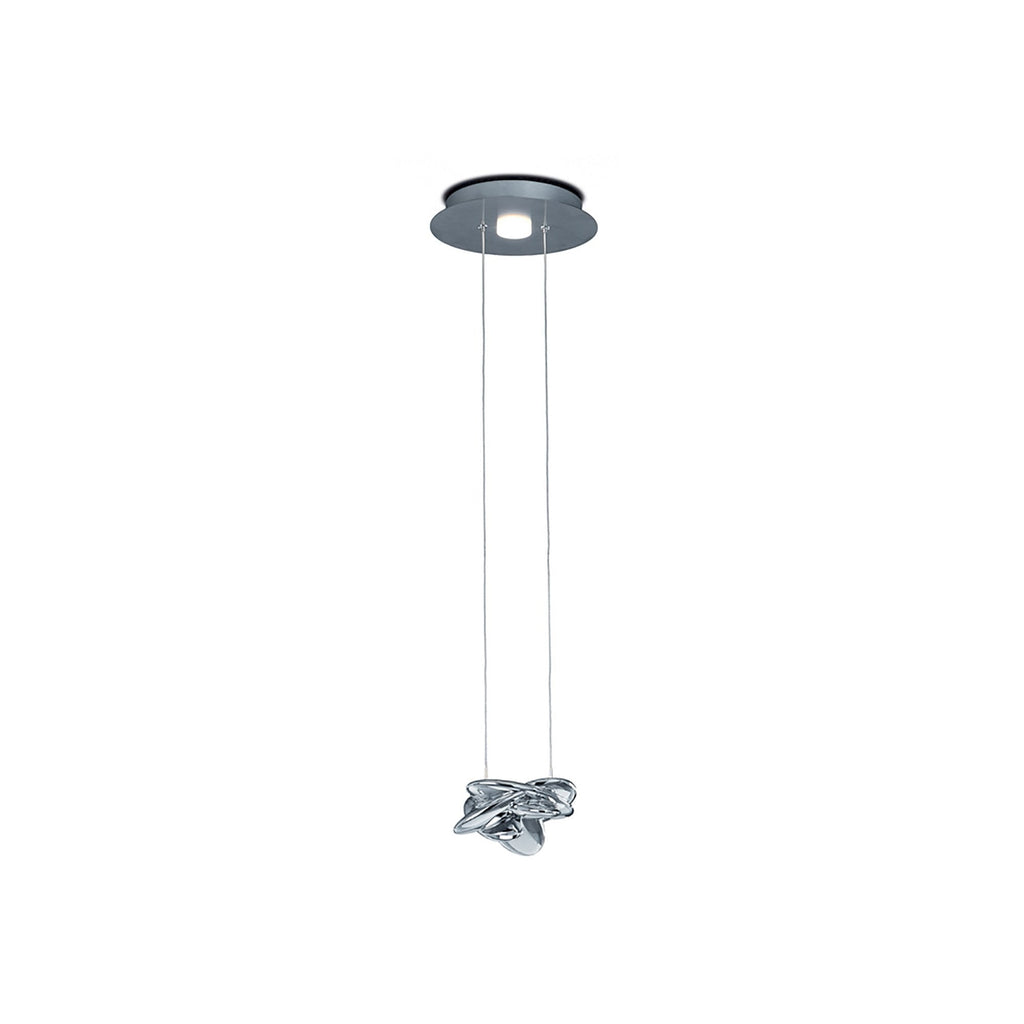 M5904 Nido Pendant 25cm Round 1 + 1 Lights 6W + 5W LED Chrome