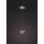 M5904 Nido Pendant 25cm Round 1 + 1 Lights 6W + 5W LED Chrome