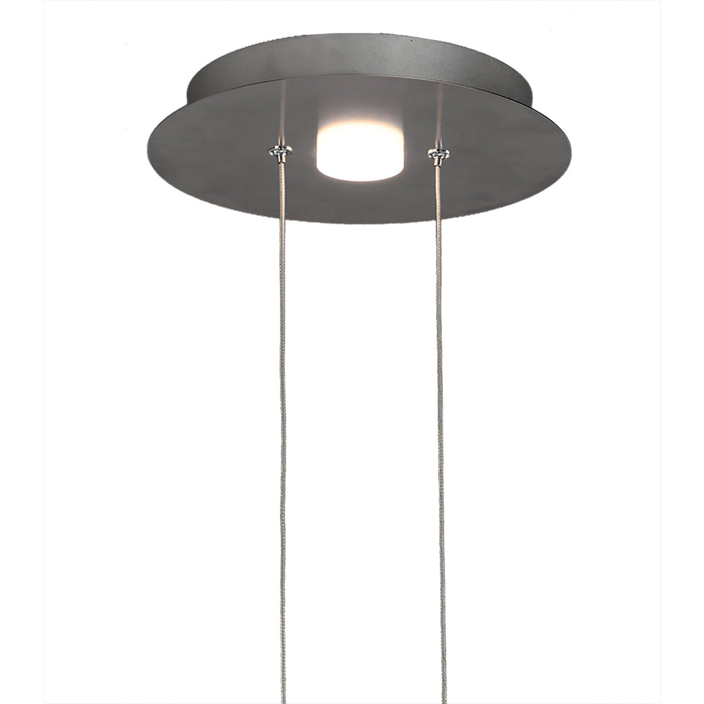 M5904 Nido Pendant 25cm Round 1 + 1 Lights 6W + 5W LED Chrome
