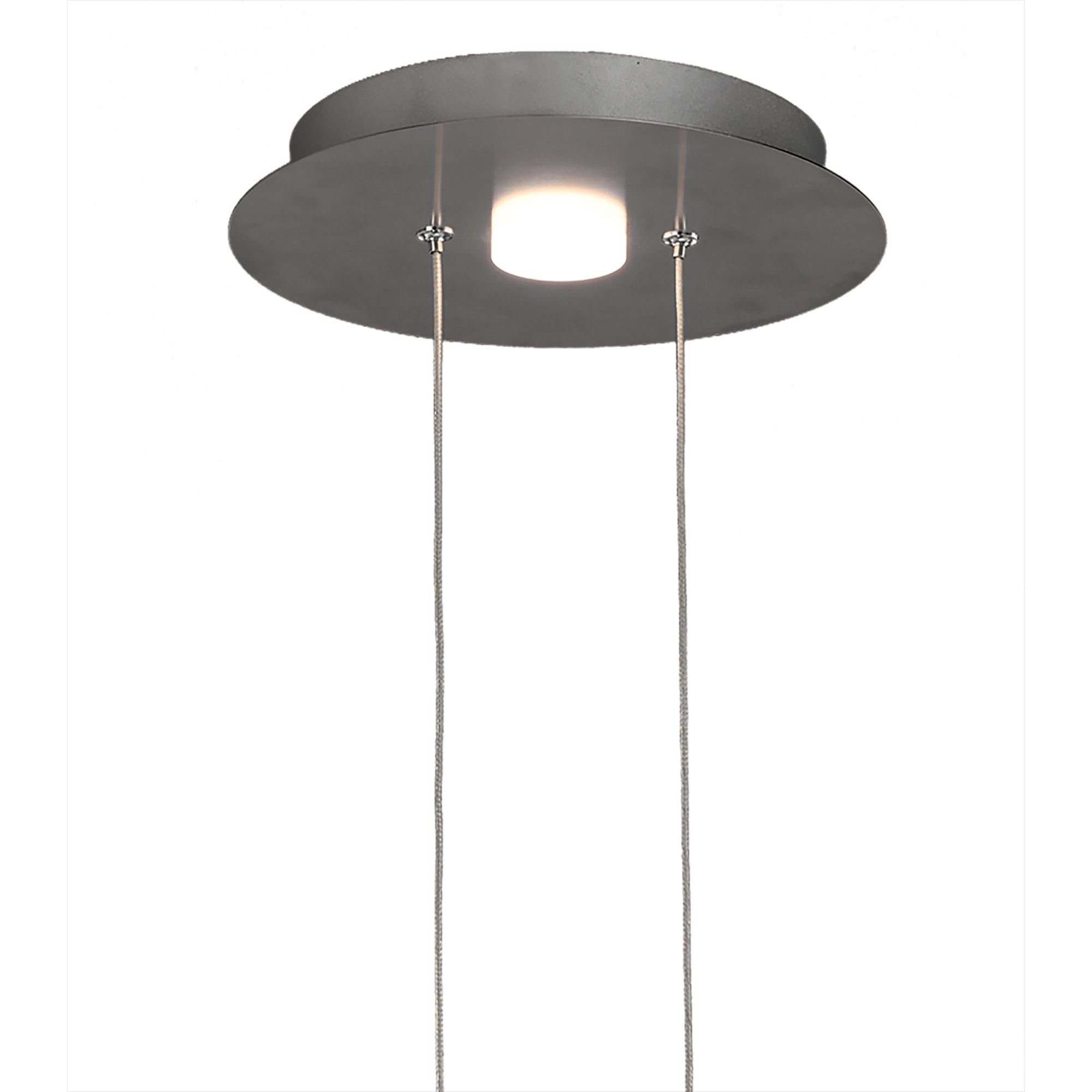 M5904 Nido Pendant 25cm Round 1 + 1 Lights 6W + 5W LED Chrome