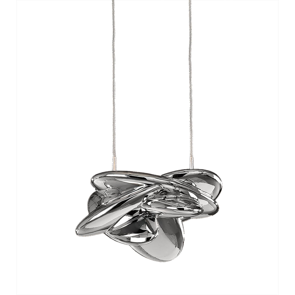 M5904 Nido Pendant 25cm Round 1 + 1 Lights 6W + 5W LED Chrome