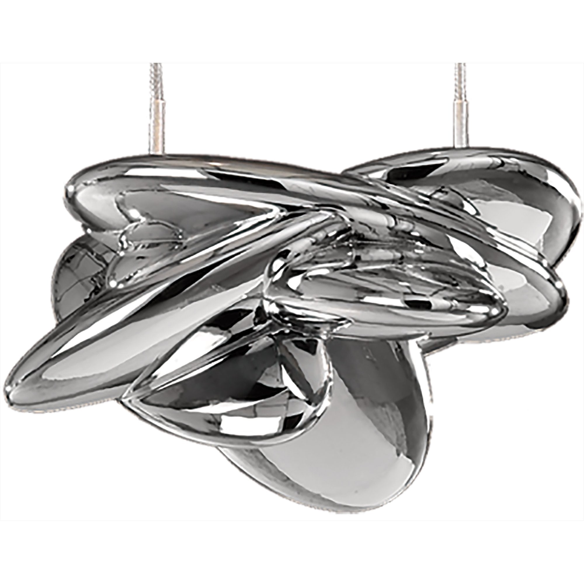 M5904 Nido Pendant 25cm Round 1 + 1 Lights 6W + 5W LED Chrome