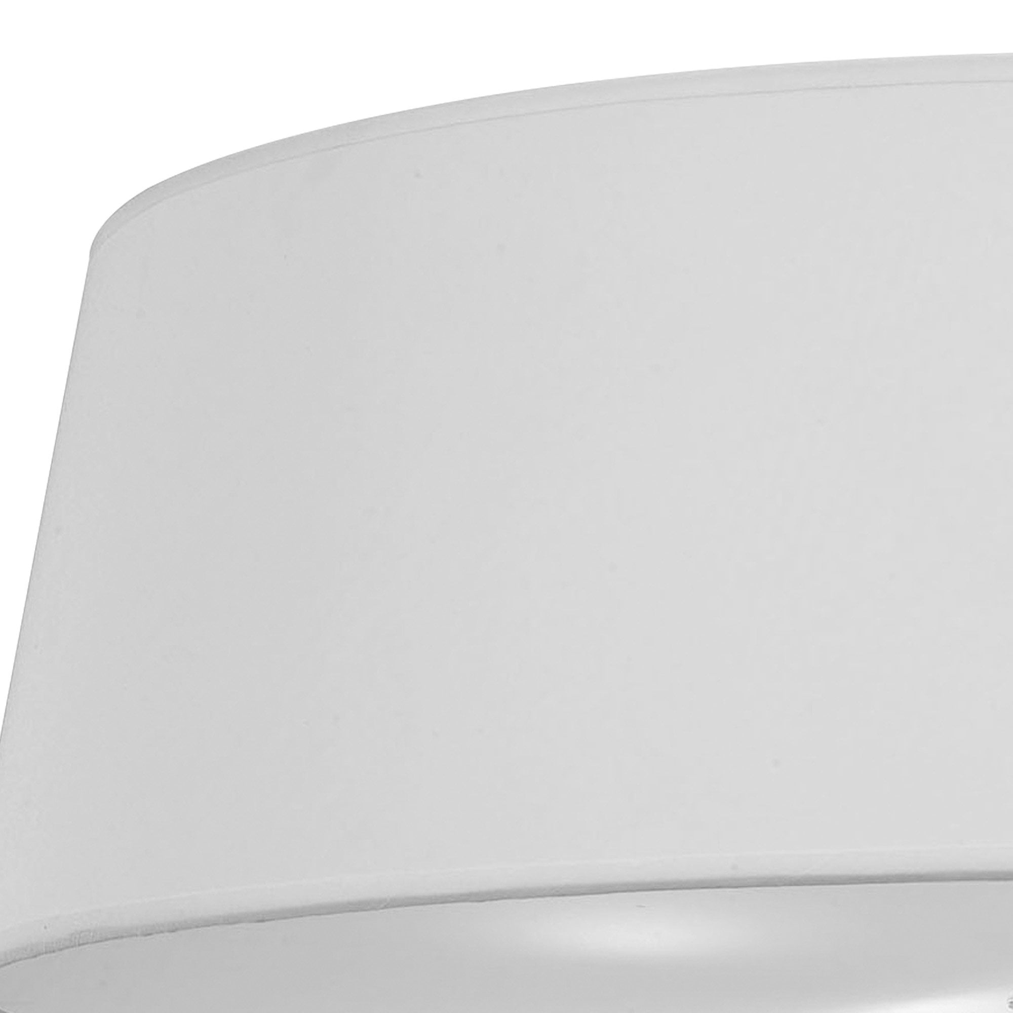 M1909 Ninette Flush Ceiling 4 Light E27 Polished Chrome Ivory White Shade