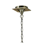 M1921 Ninette Linear Pendant 2 Arm 4 Light E14 Antique Brass Ivory White Shades