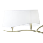 M1921 Ninette Linear Pendant 2 Arm 4 Light E14 Antique Brass Ivory White Shades