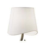 M1925 Ninette Table Lamp 1 Light E14 Small Antique Brass Ivory White Shade